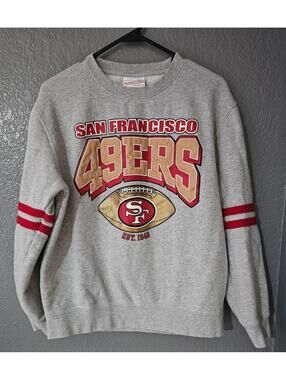 Men's Mitchell & Ness San Fancisco 49ers Sweater Super Bowl Medium Team of 80s